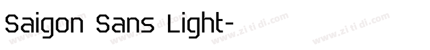 Saigon Sans Light字体转换